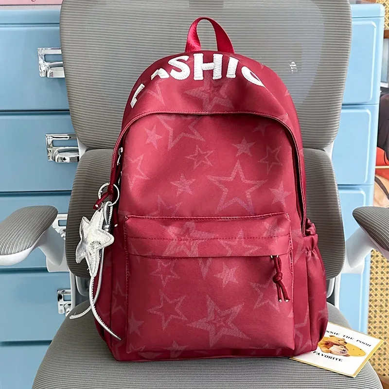 sac à dos tendance grande capacité pour lycée et université, style coréen léger et à la mode pour femmes