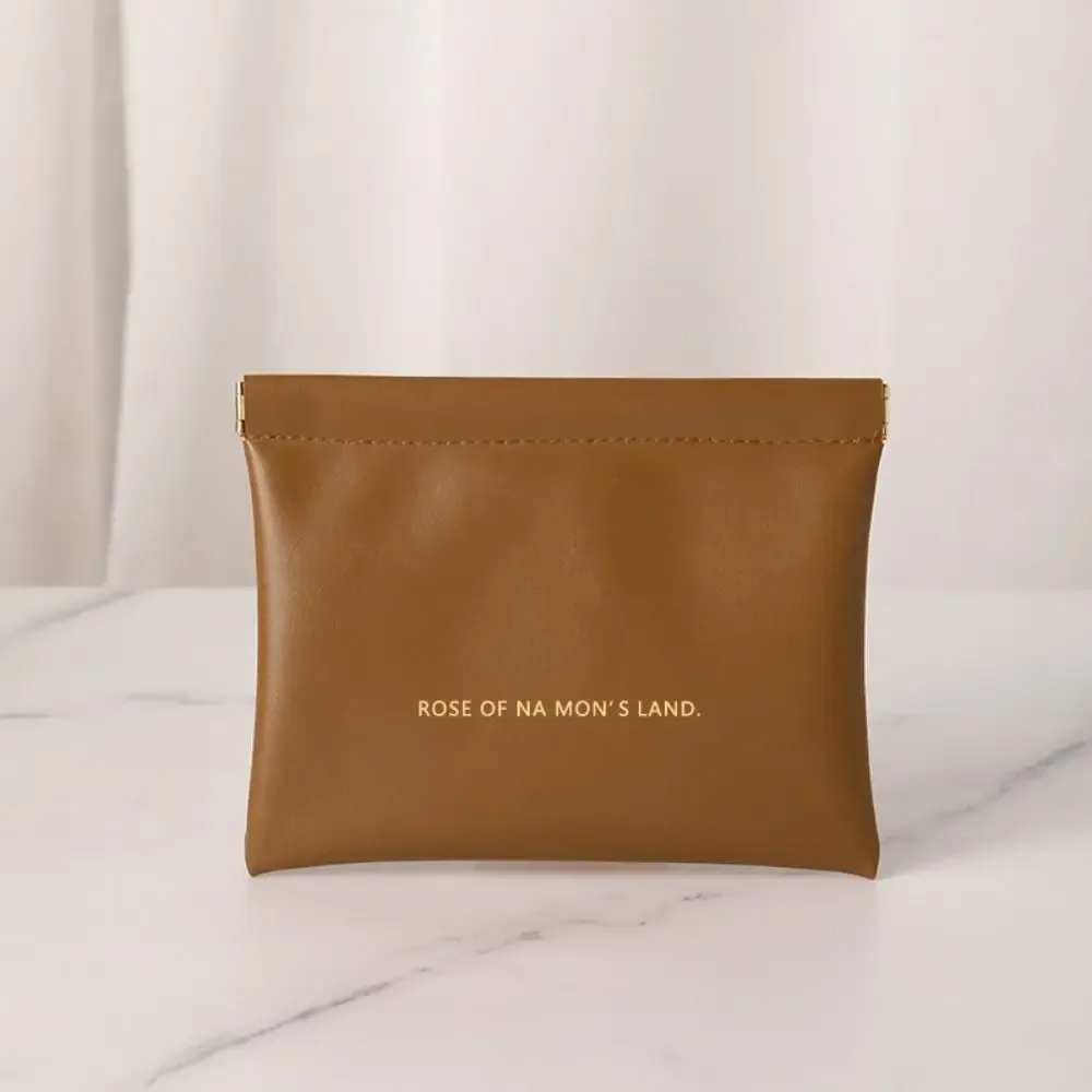 sac de maquillage simple pour rouge à lèvres, mini sac à main portable pour bijoux, sac de rangement de voyage en pu pour femmes et filles