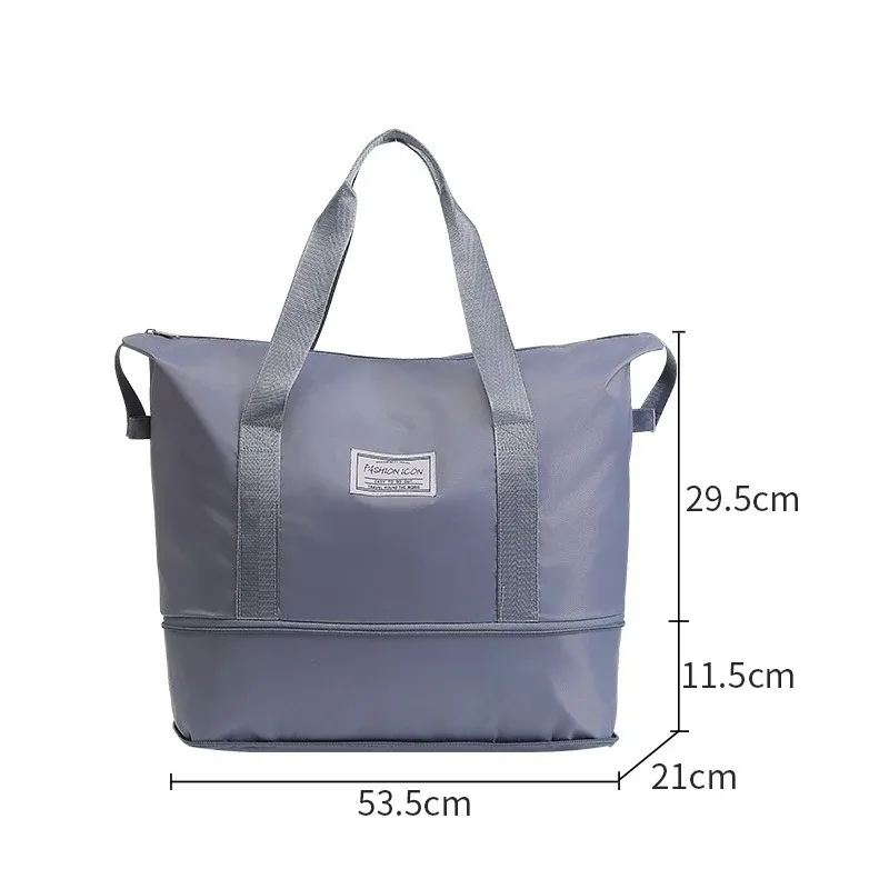 sac de rangement de voyage à bandoulière, sac de rangement pour linge de voyage, grande capacité, compressible, imperméable, pour bagages