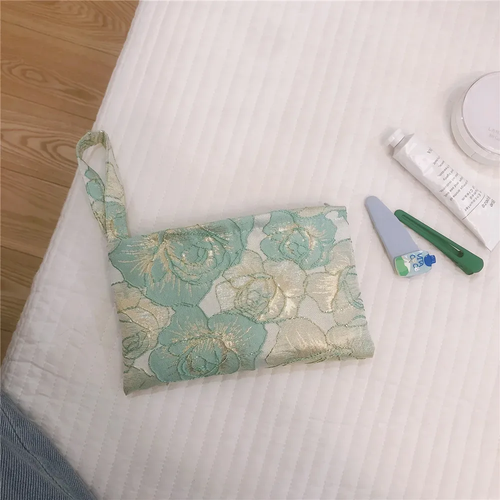 petit sac à cosmétiques coréen pour femmes, trousse de maquillage, organisateur de maquillage de voyage, sac de rangement, pochette portable, sacs à main