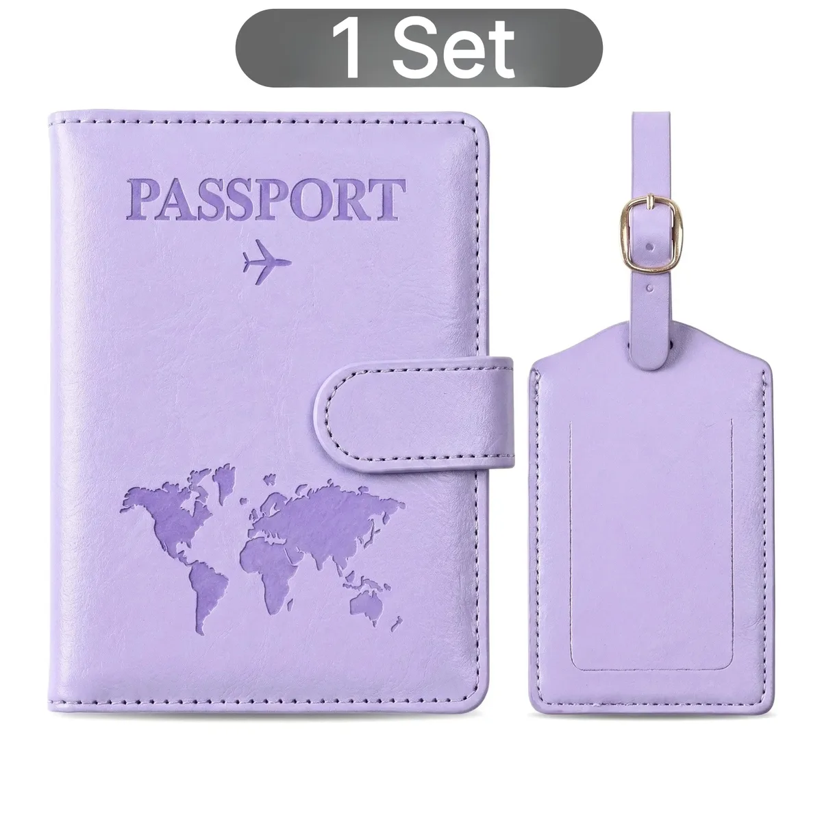 porte-passeport anti-rfid en cuir pu résistant à l'eau avec fentes pour cartes sim pour femmes, idéal pour les vacances en famille ou comme cadeau de mariage