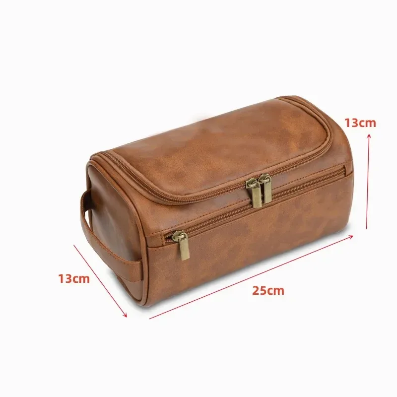 trousse de toilette vintage pour hommes - trousse à cosmétiques de voyage de luxe trousse de lavage suspendue pour les voyages d'affaires pochette de rangement pour organisateur de maquillage masculin