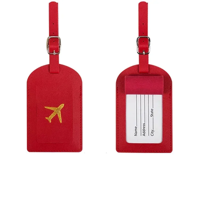 étiquette de bagage, accessoire de voyage pour femmes et hommes, étiquette d'adresse de valise d'avion, sac d'embarquement de bagages, nom d'identification, porte-adresse, 1 pièce