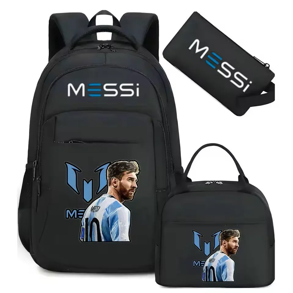 nouveau football messi sac à dos pour adolescent garçon fille retour à l'école sac étudiant cartable loisirs voyage sport sacs à dos décontractés