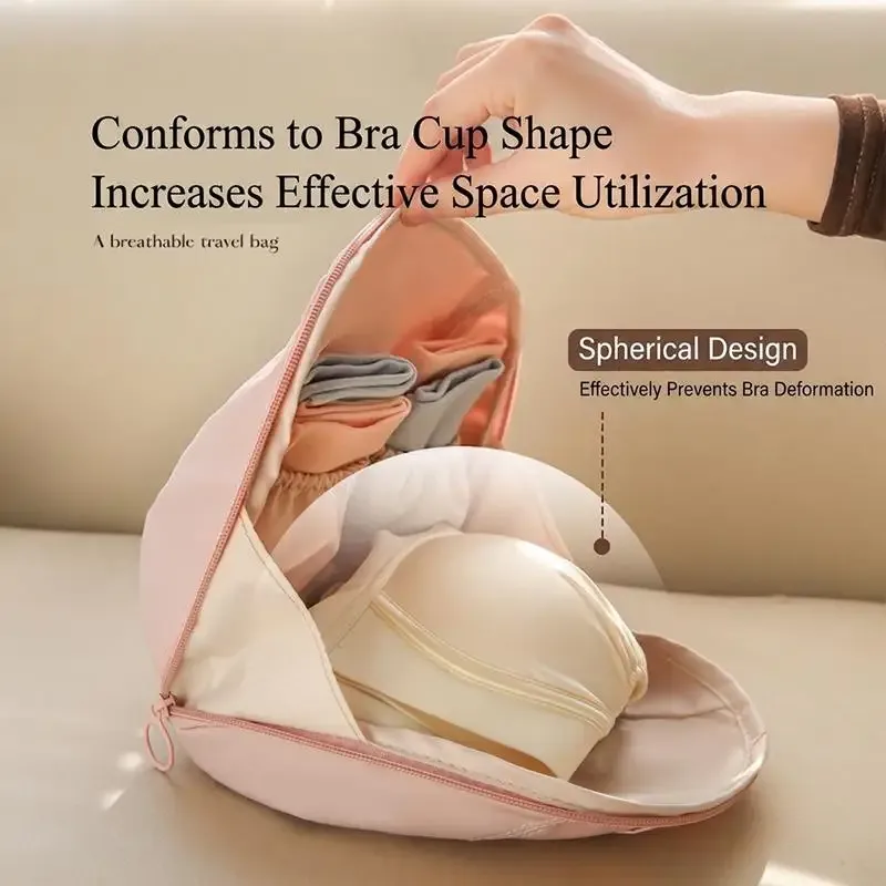 sac de rangement pour sous-vêtements peachskin, au toucher doux et de grande capacité, parfait pour les voyages, les escapades de week-end et l'usage quotidien