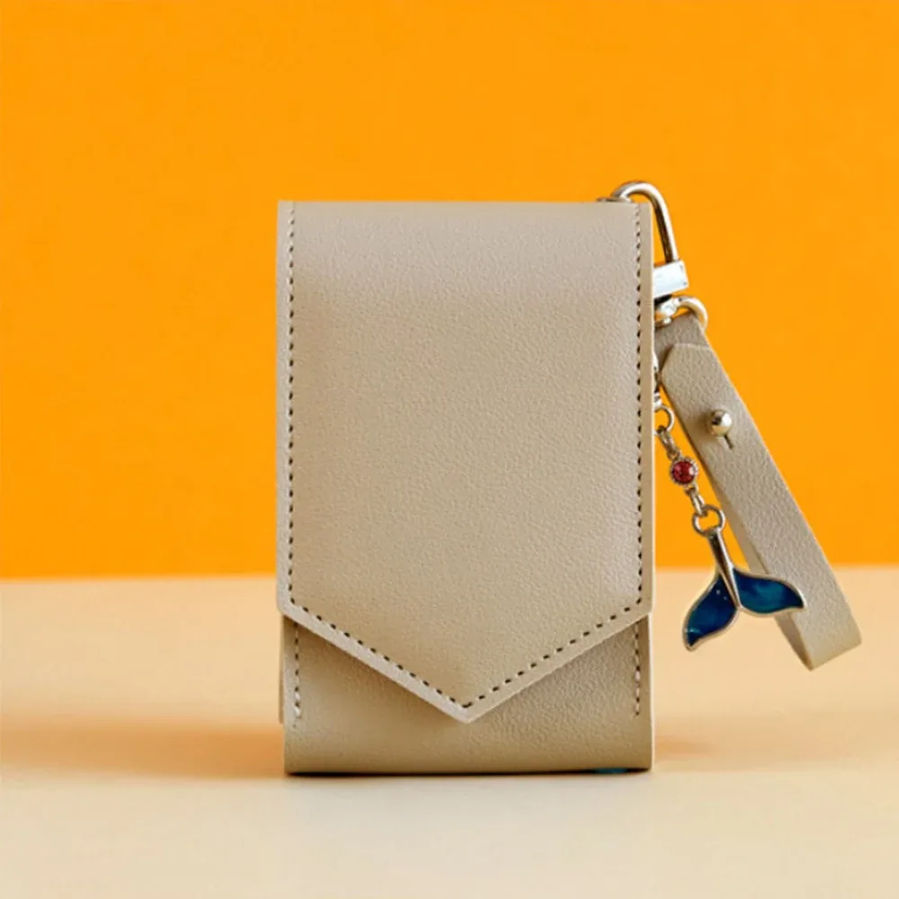 étui à rouge à lèvres en cuir personnalisé avec miroir, boîte en cuir pu pour échantillons de parfum, sac cosmétique