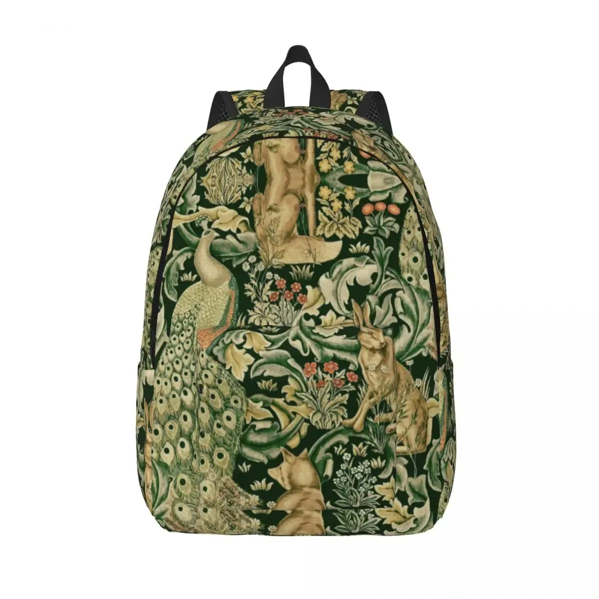 sac à dos en toile avec arbre de vie personnalisé par william instability, textile floral, école universitaire, sacs de voyage, cartable pour ordinateur portable 15"