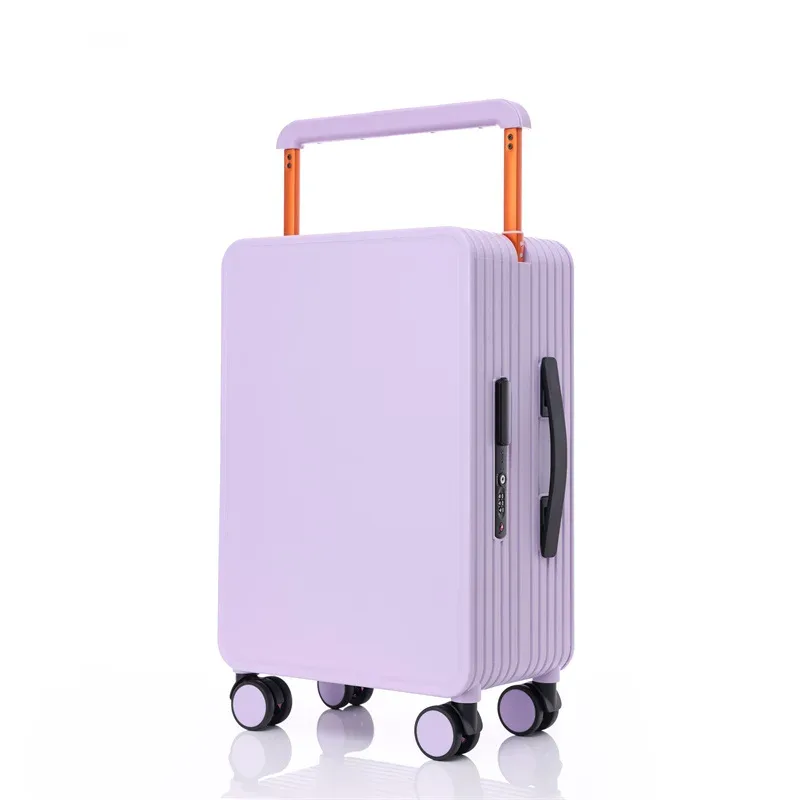 valise pc antirayures antipoussiere toupie roues poignées orange blanc bleu grandecapacite voyage fonctionnelle compartimentsinternes zippés