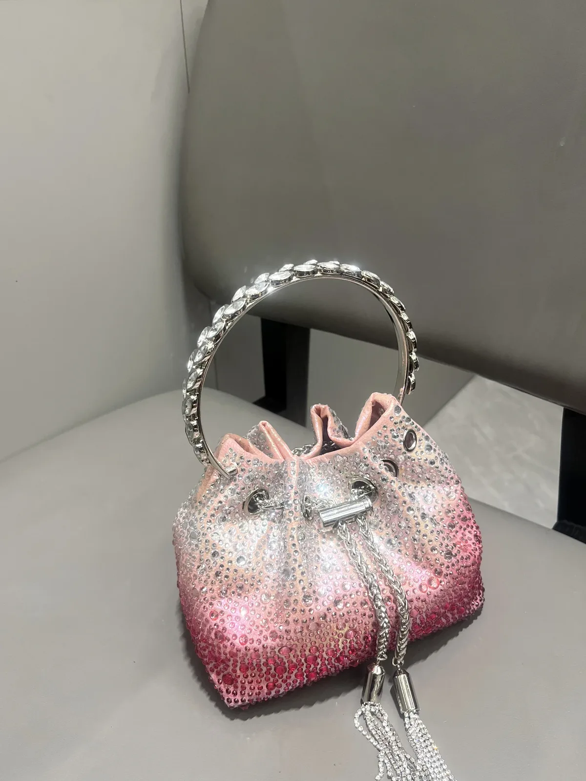 poignée strass pochette de soirée sacs à main et sac à main de luxe sac à bandoulière design brillant cristal pochette sac à main sac seau