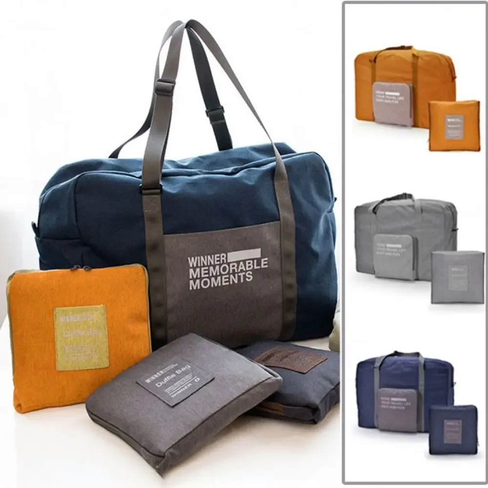 sac d'organisation de vêtements pliable, sac polochon de voyage en tissu oxford de grande capacité, sac à main de fitness étanche, sac de bagage de voyage
