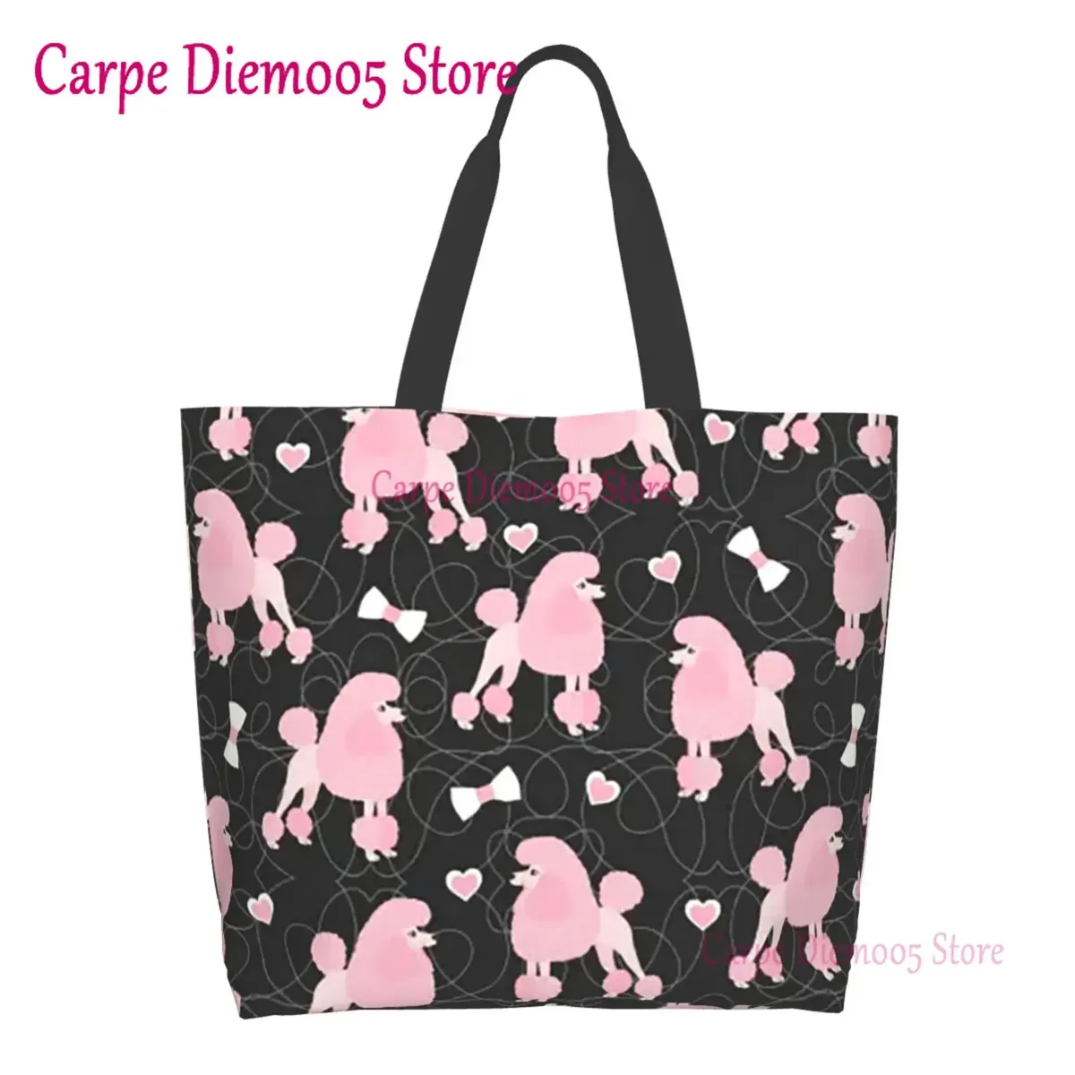 sac fourre-tout grande capacité pour femme, sac à provisions pour femme, sac à pois violets, sac à provisions pour femme
