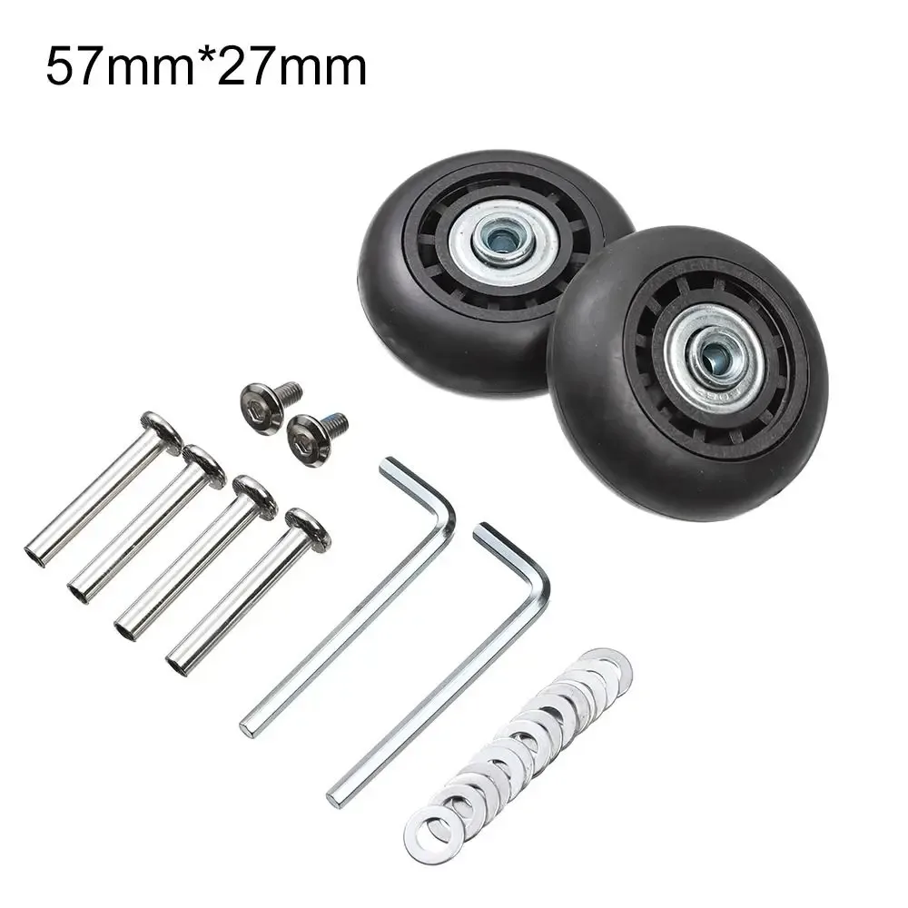 kit de réparation de roulettes de valise : roues de rechange pour bagages avec roue directionnelle