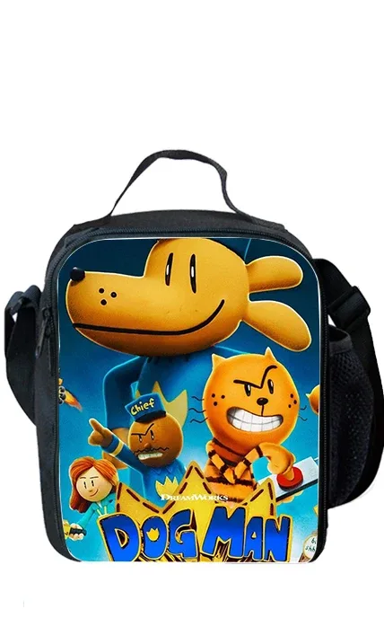 sac à dos d'école de dessin animé dogman pour enfants, sacs à lunch, sacs à crayons, garçons, filles, meilleur cadeau, ensemble de 3 pièces