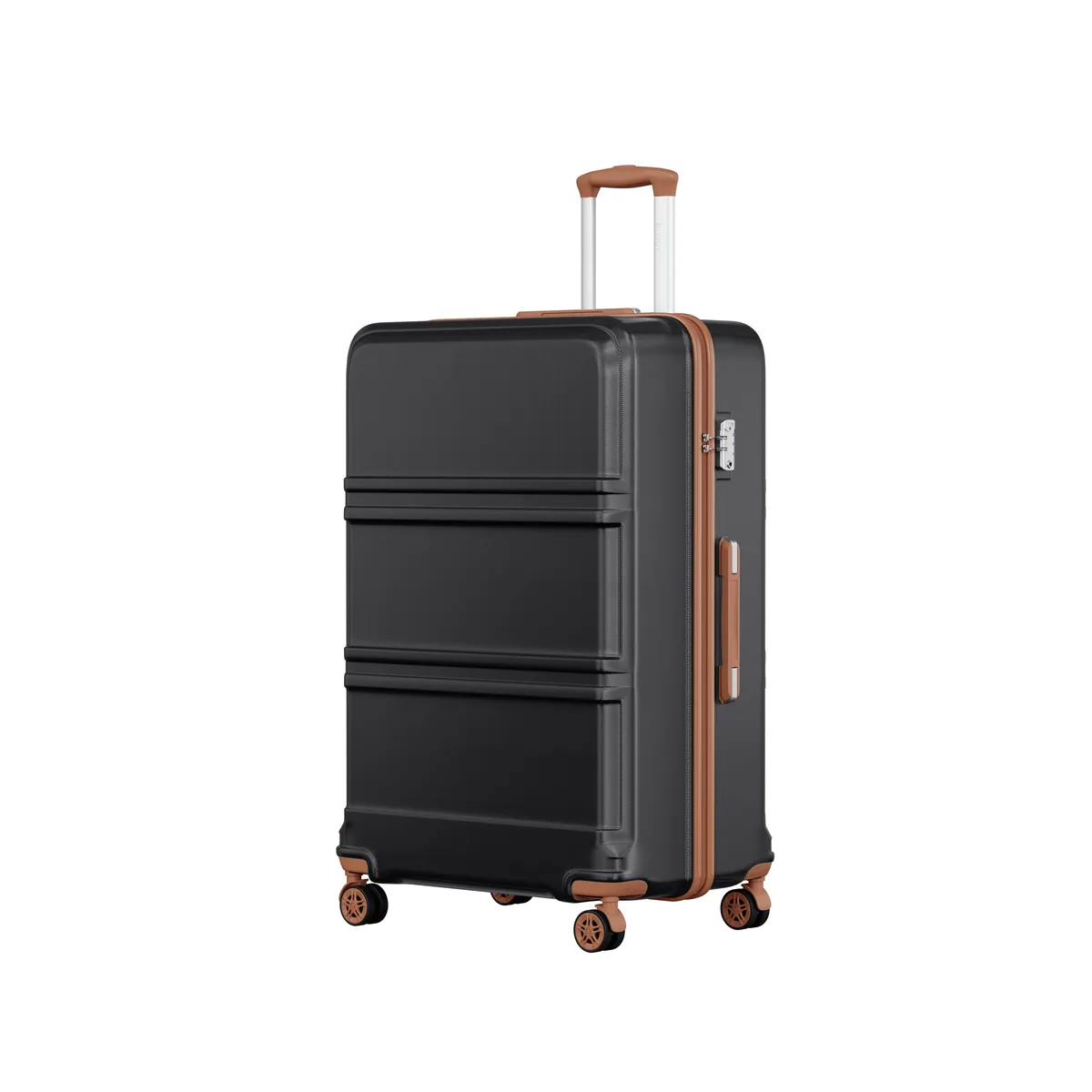 étui rigide kono de 32 pouces, chariots légers abs + pc avec double roues, serrure tsa, valise (s/m/l/xl)