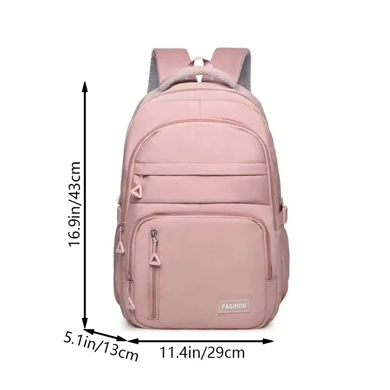 sac à dos de couleur neutre pour hommes et femmes, de couleur unie, idéal pour les voyages et les sorties des étudiants. conception à fermeture éclair multicouche.