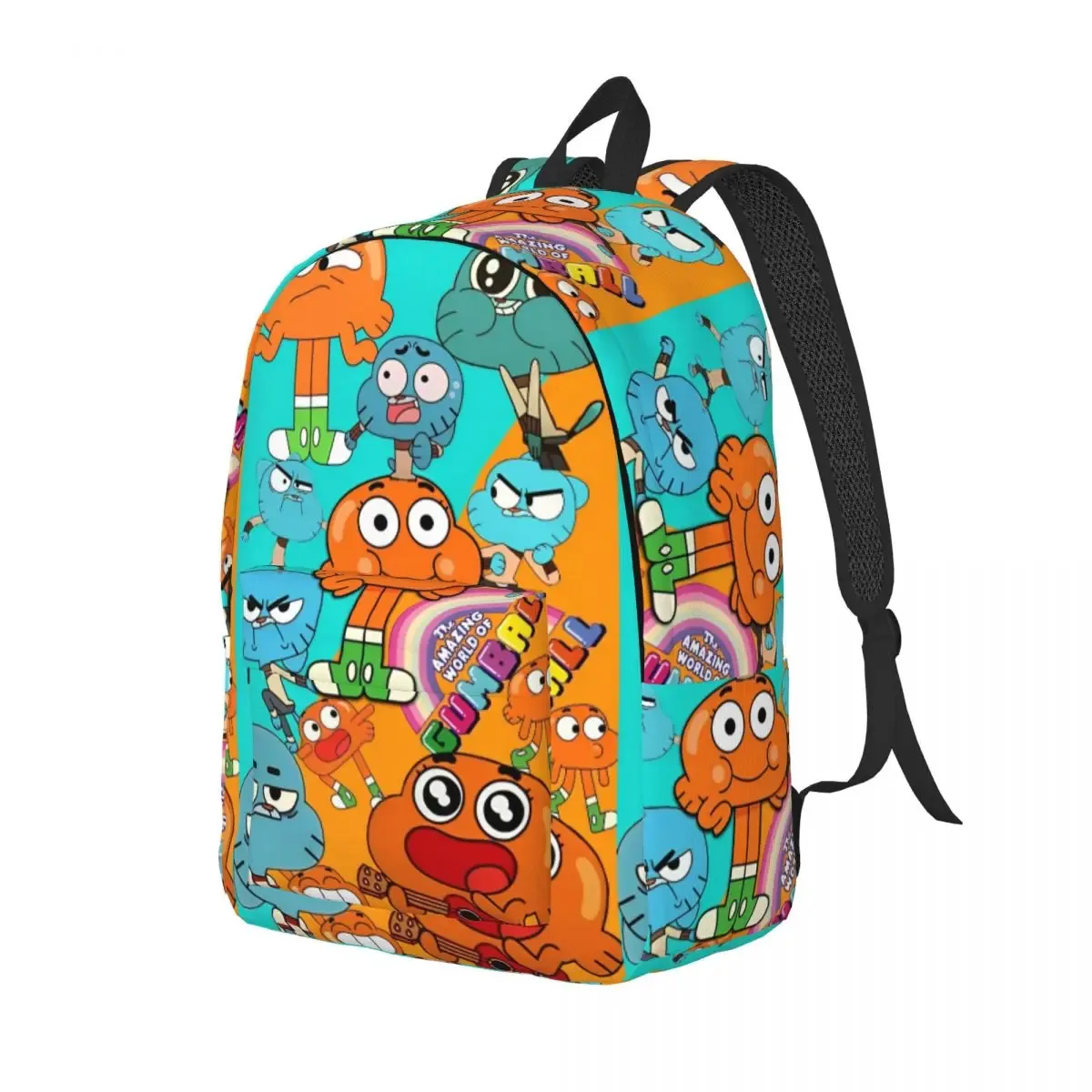 gumball darwin visage mode sac à dos sport lycée affaires jeu vidéo sac à dos pour hommes femmes ordinateur portable toile sacs