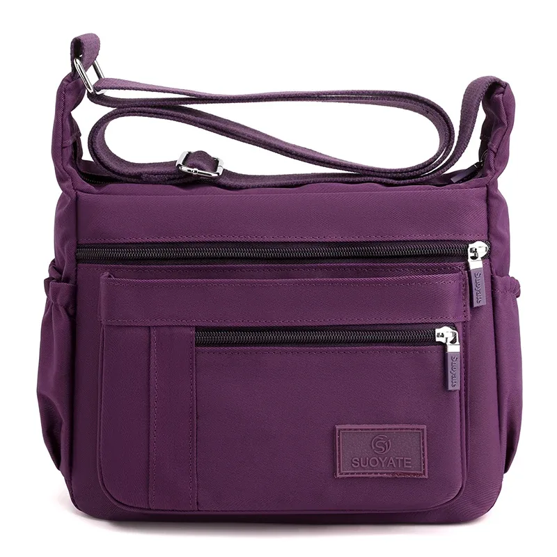 sac à bandoulière à la mode pour femmes, sacoches imperméables en nylon pour dames