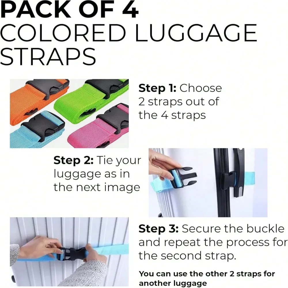 ceinture bagage nylon motif avion blanc fond rose voyage adaptation taille valises couleurs variées étiquette tag correspondant