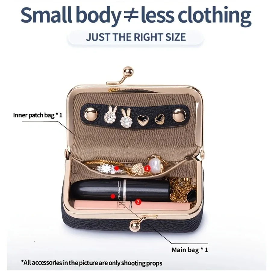 sac de rangement pour bijoux pour femmes, petit sac en cuir pu pour écouteurs, boîte de rangement pour bagues, colliers, boucles d'oreilles, mini porte-monnaie