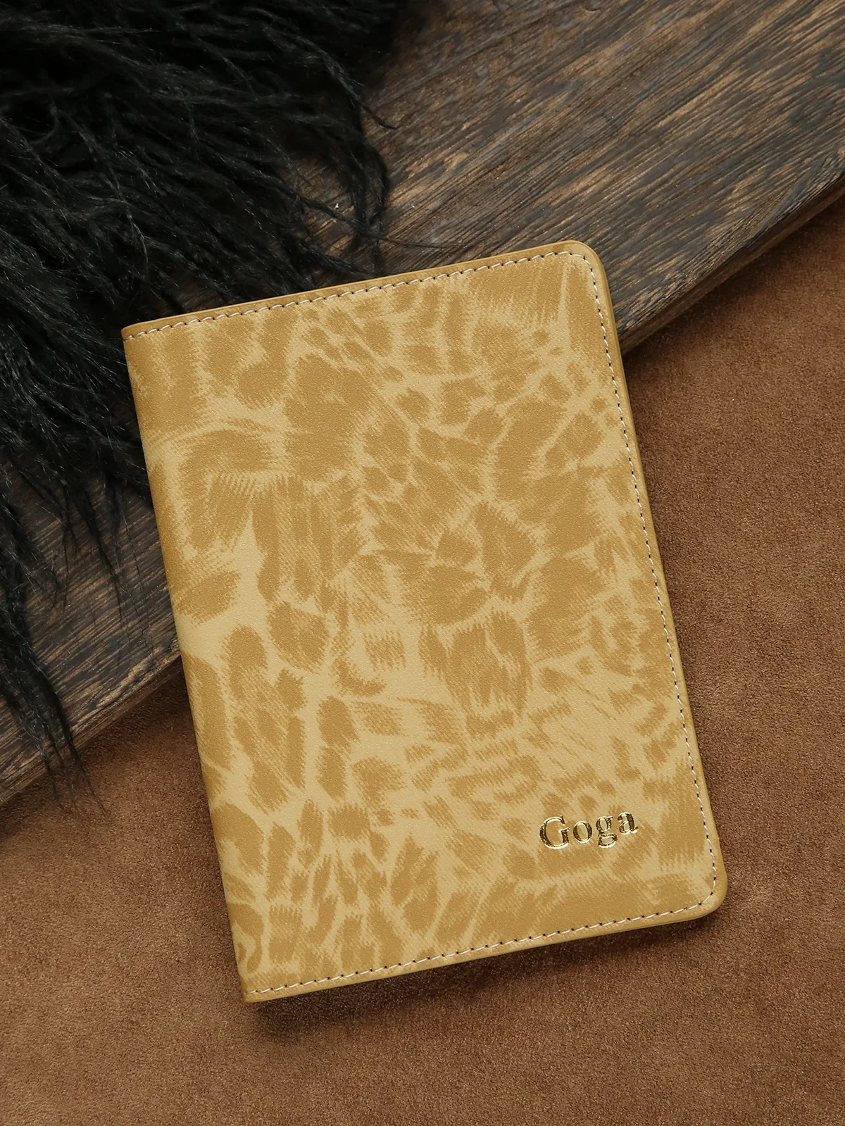 porte-passeport personnalisé avec motif léopard, couverture de passeport personnalisée avec impression, accessoires de voyage chics faits à la main, cadeau