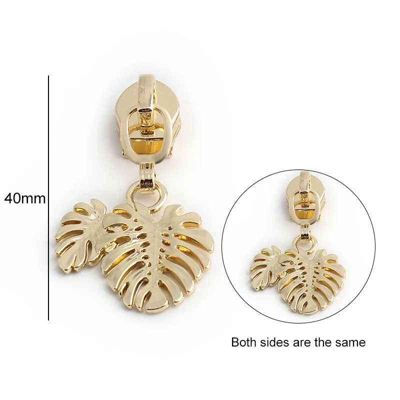 5/10 pièces en forme d'oiseau/abeille/fleur 5 # curseur de fermeture éclair en métal en nylon, pour bricolage, couture, artisanat, vêtements, sacs de rangement de voyage, accessoires à fermeture éclair