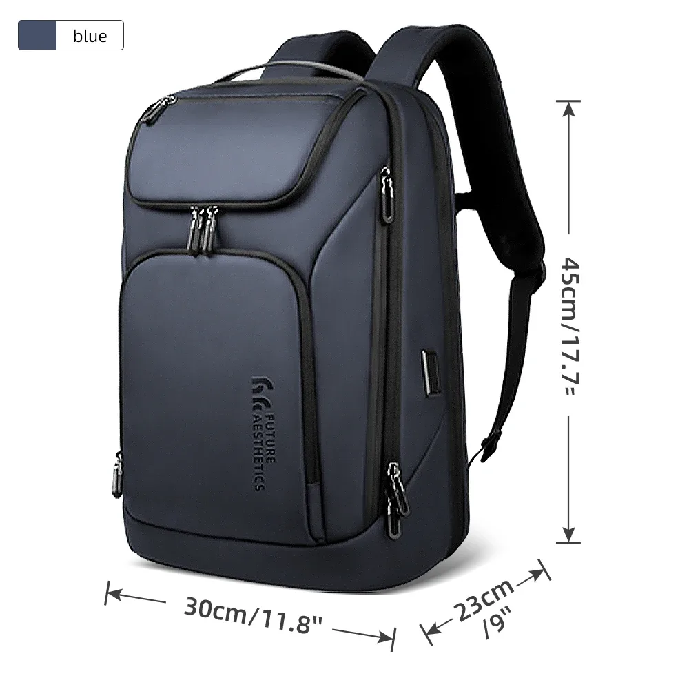 heroic knight-sac à dos d'affaires étanche pour homme, sac pour ordinateur portable 17.3 ", multifonctionnel, haute capacité, sac de voyage de travail avec port usb