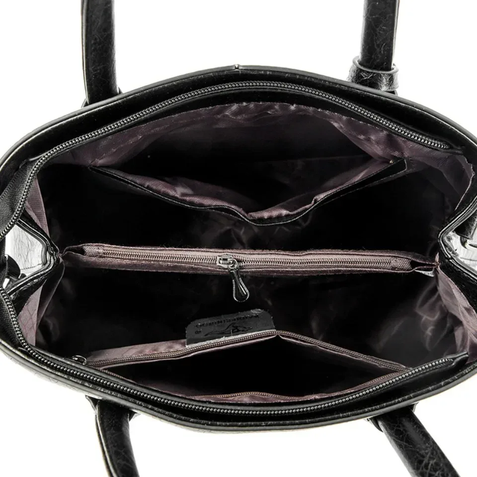 sacs à main en cuir souple de marque authentique pour femmes, grands sacs fourre-tout, sacs à bandoulière carrés, sacs à main tendance, sacs bandoulière