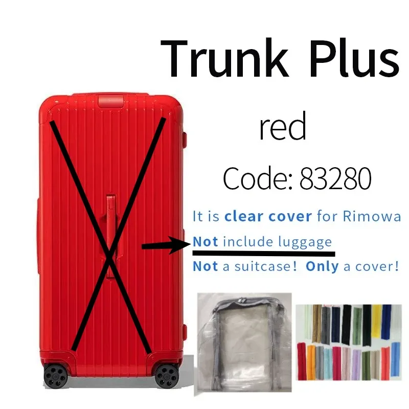 housses transparentes en pvc adaptées aux bagages rim essential 33 pouces, protection de valise de voyage, accessoires transparents, housse de protection anti-rayures