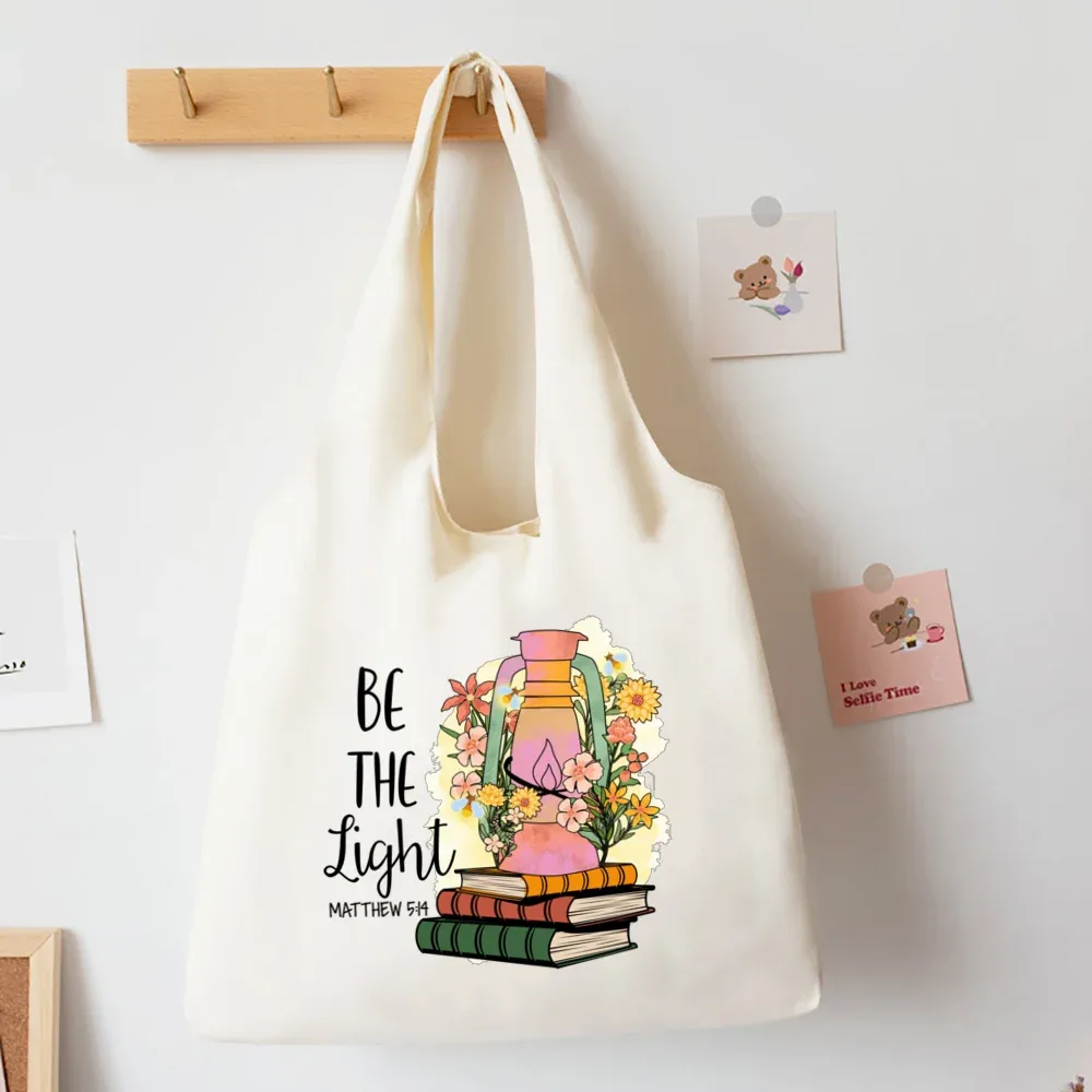 livres floraux imprimé sac à bandoulière livre de littérature fleur fourre-tout sacs illustration filles livre sac voyage harajuku toile sac à main