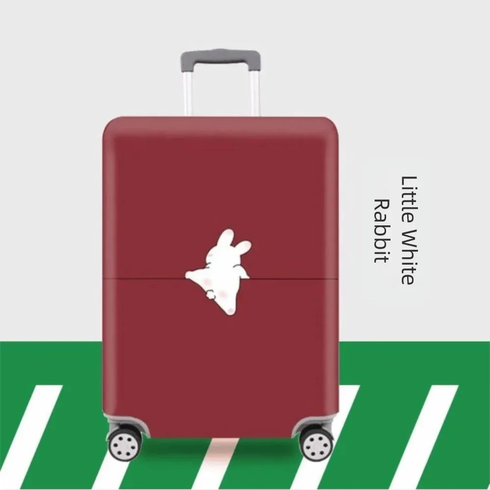 housse de protection anti-rayures pour bagages, anti-poussière, antivol, housse de valise élastique avec motif animal mignon, accessoires de voyage
