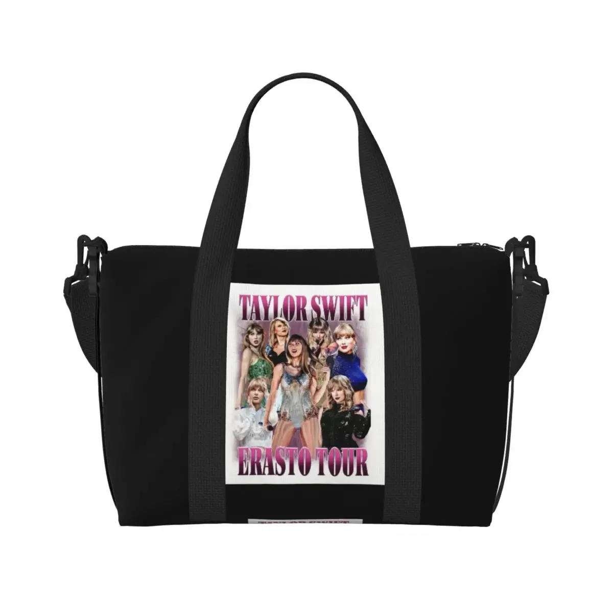 sac fourre-tout personnalisé eras tour pour femme, chanteur pop américain de taylor's swift, grande capacité, plage, salle de sport, sacs de voyage, 1989