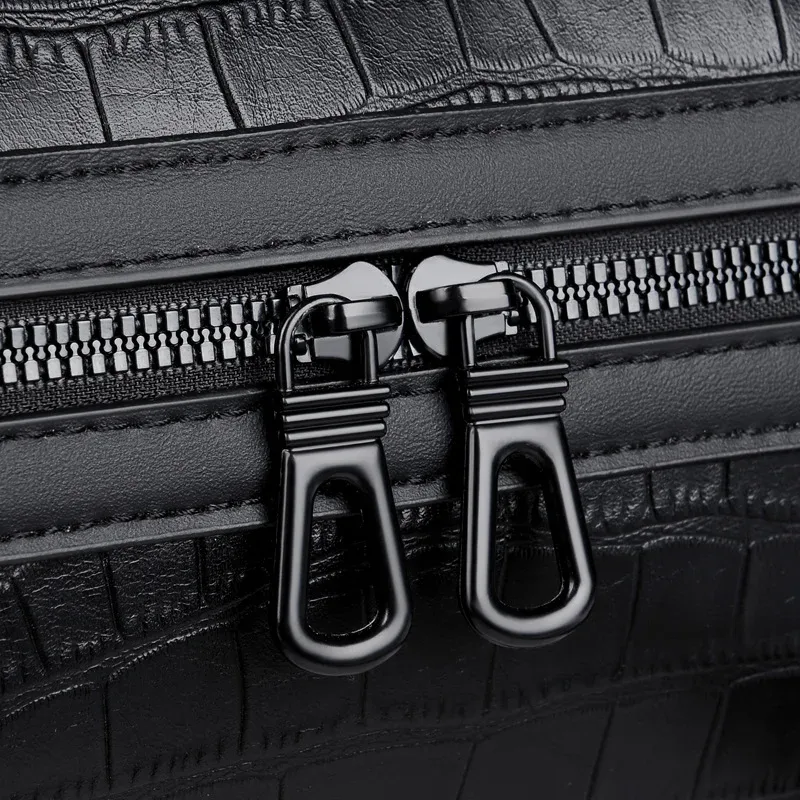 sac à main de mode pour hommes, fourre-tout de voyage d'affaires, sac de bagages de luxe en cuir pu alligator avec bandoulière, sacs à bandoulière