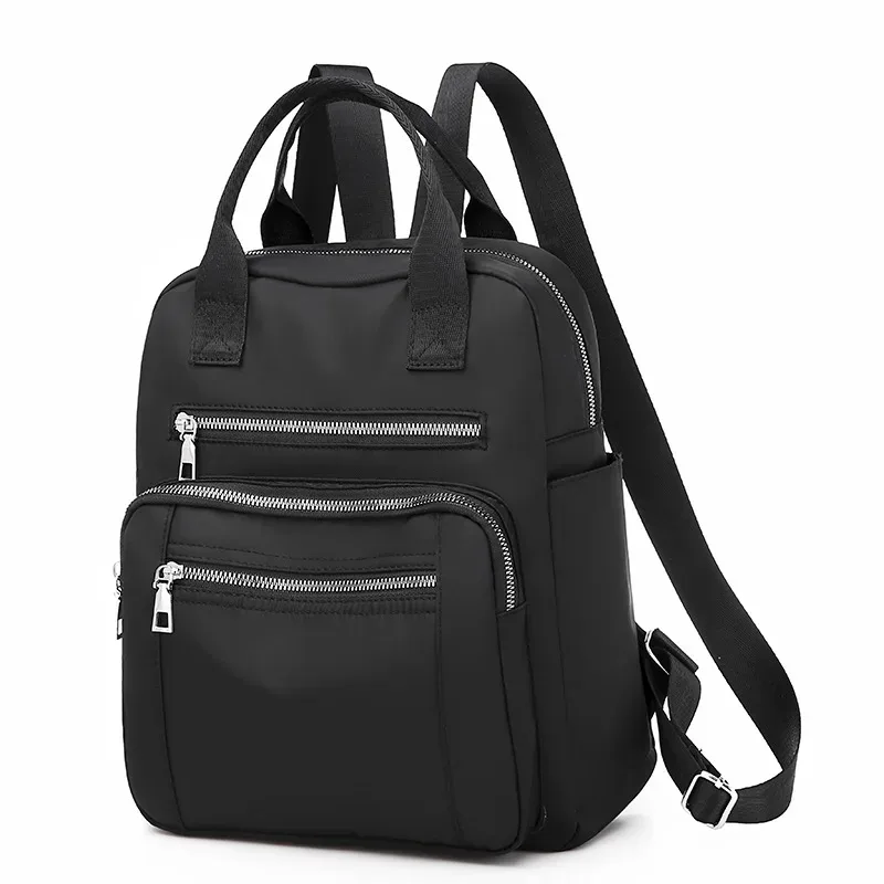 femmes sac à dos voyage décontracté imperméable oxford sacs à bandoulière femme grande capacité sac à main sac à dos noir sac à main école pack