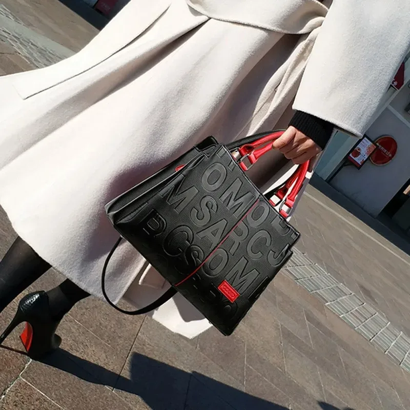 sac à main fourre-tout pour femme, sacoche en bandoulière en cuir pu, pochette décontractée de voyage, besace à épaule, accessoire de luxe à grande capacité