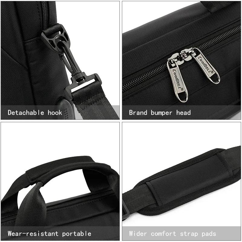 sac à main avec logo personnalisé pour homme, pochette pour ordinateur portable, sac pour ordinateur portable, étanche, travail, affaires, décontracté, étui à bombes, initié, vente en gros