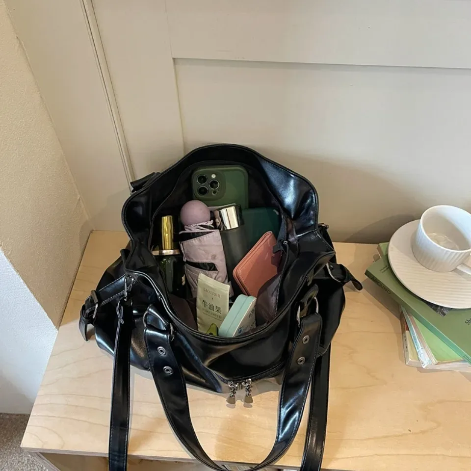 sac à bandoulière de luxe pour femme 2026, nouveau sac décontracté à porter en travers du corps, sac à main quotidien pour femme, grande capacité, sac fourre-tout en cuir pu souple