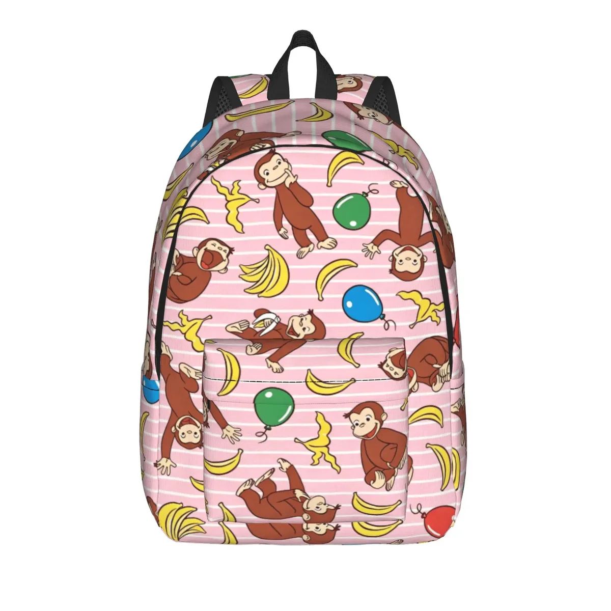sac à dos pour adolescents curious george monkey cartoon, sac à dos de sport, de randonnée, de voyage, série télévisée, sac à dos unisexe, sacs en toile pour ordinateur