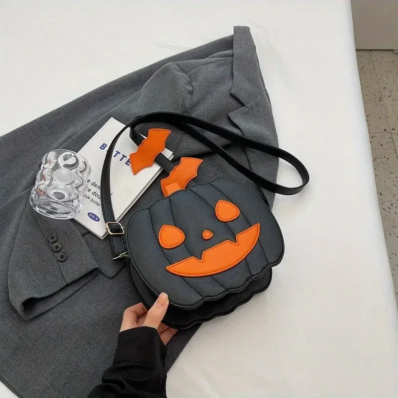 sac à main de style diable avec crâne fantôme pour femme et fille, sacoche à la mode, style enchanteur, citrouille d'halloween