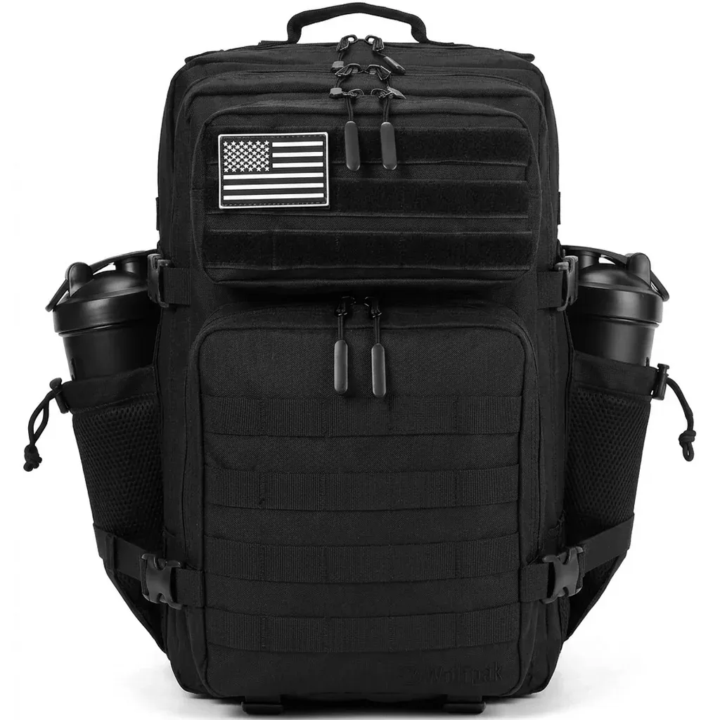 sac dos oxford université imperméable noir brossable 36 55 litres poche velcro informatique randonnée camping
