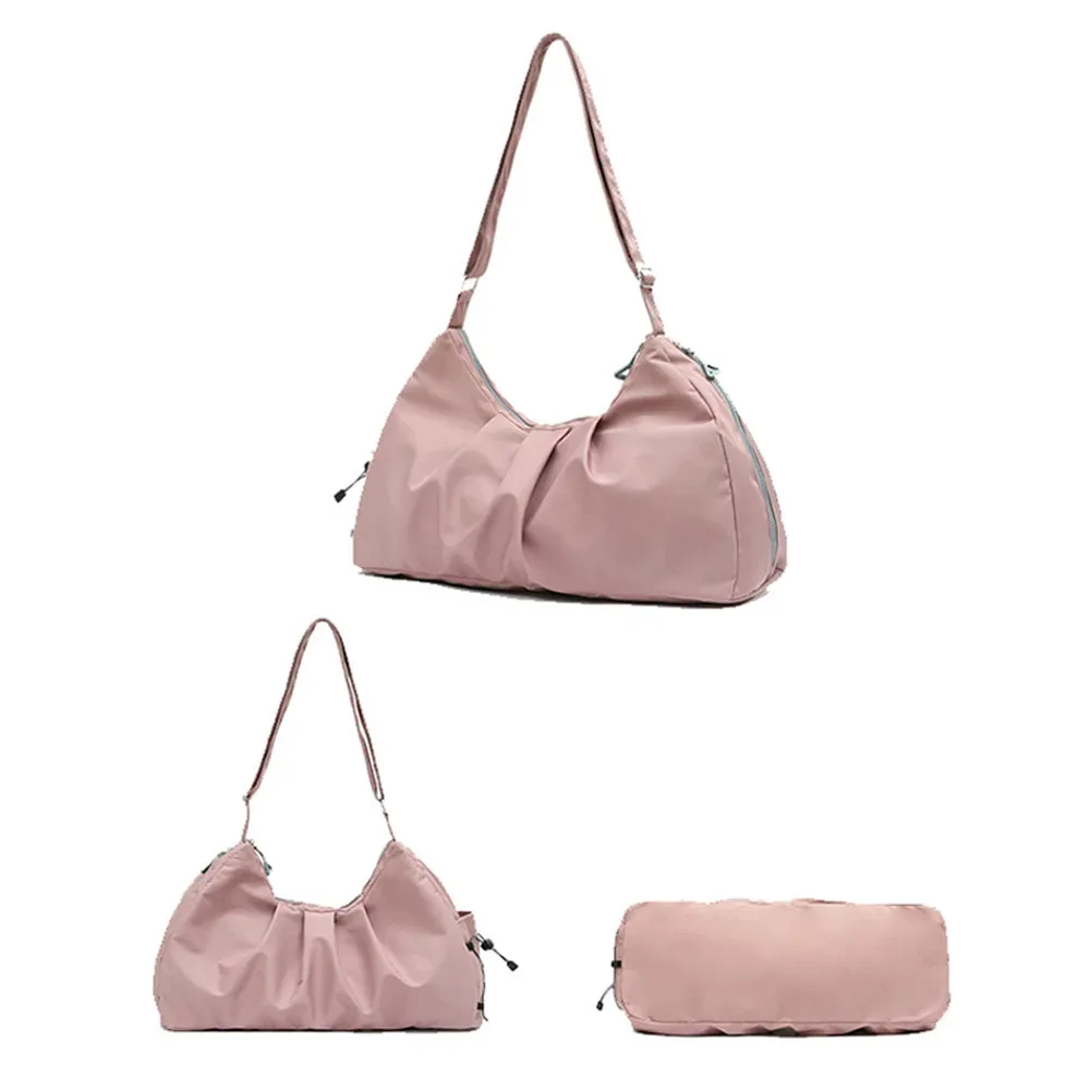 sac de yoga en nylon à bandoulière unique, sac de voyage de grande capacité, sac de fitness multifonctionnel et minimaliste, sac de sport