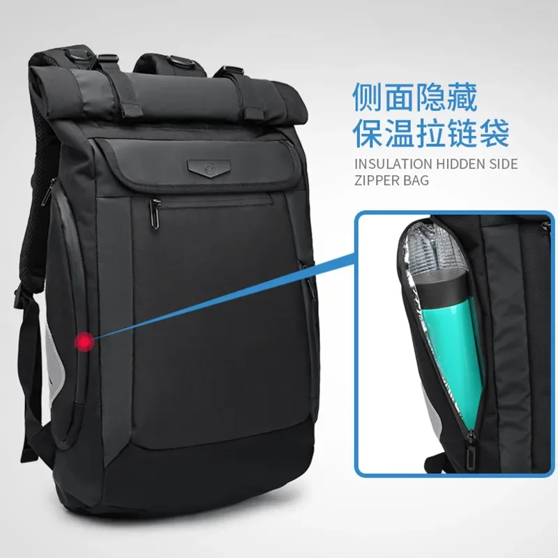 sacs à dos ozuko, sacs à dos de voyage imperméables pour hommes, sacs à dos pour ordinateur portable, sac de voyage oxford hydrofuge, usb mochila