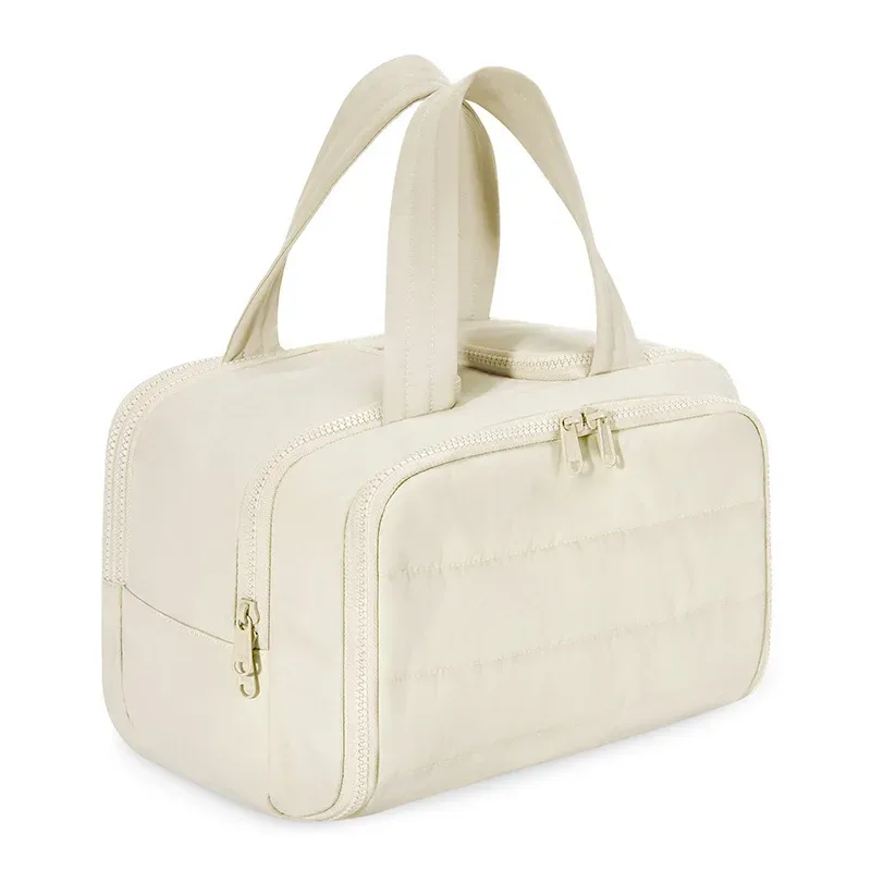 grande trousse de maquillage portable légère pour femme, sac de rangement polyvalent de voyage, organisateur à main, pochette cosmétique, trousse de toilette