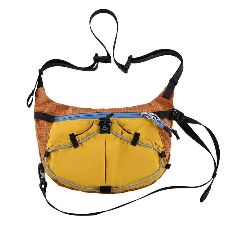 sac à bandoulière colorblock pour l'extérieur, sangle réglable, pour les déplacements quotidiens, la randonnée, les voyages, pour hommes et femmes