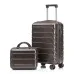 ensemble de valises de voyage en abs à roulettes avec serrure à combinaison, sac trolley tendance