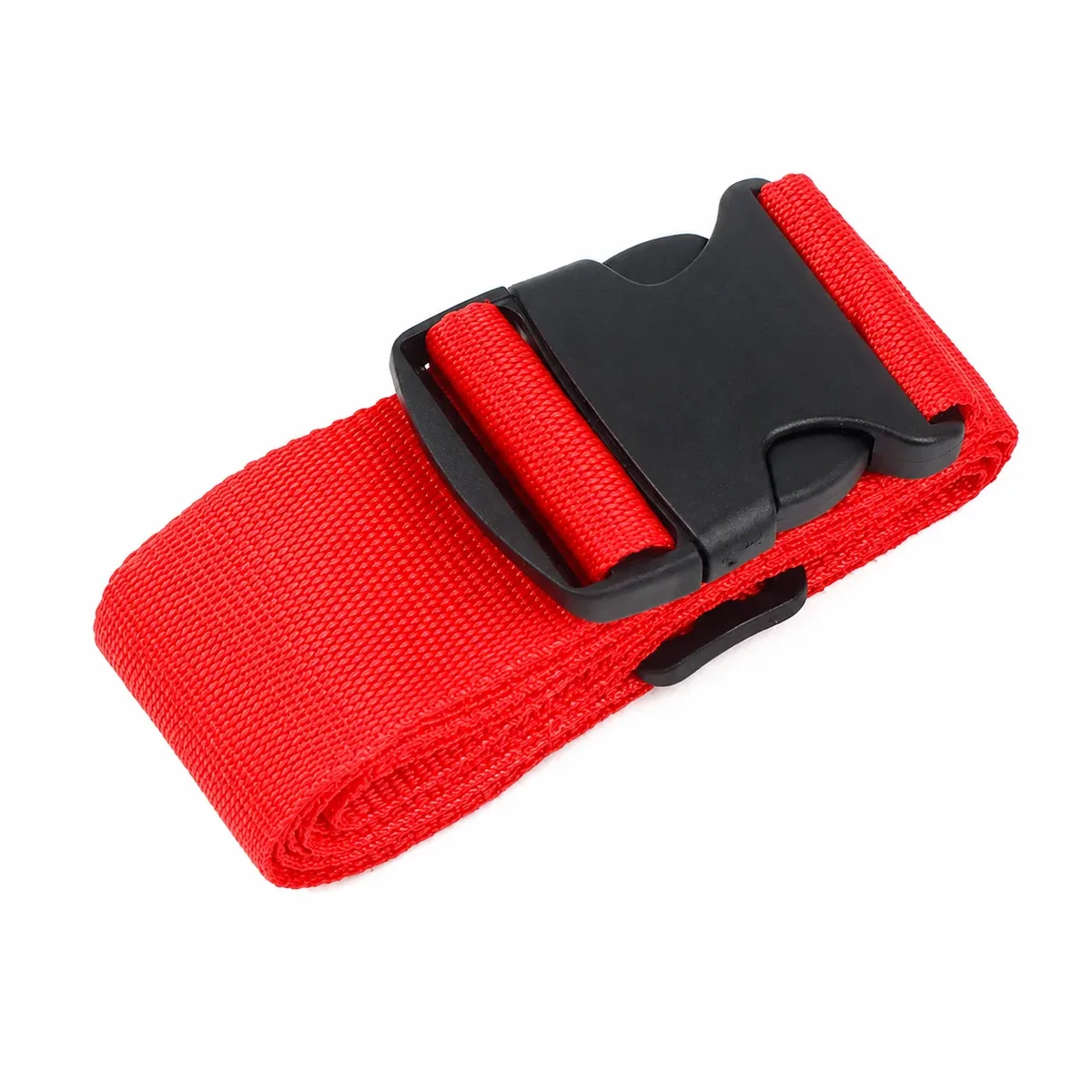 1 sangle de bagage droite en polyester de 200 cm pour valise, ceinture de voyage à boucles réglables, attache de sac durable
