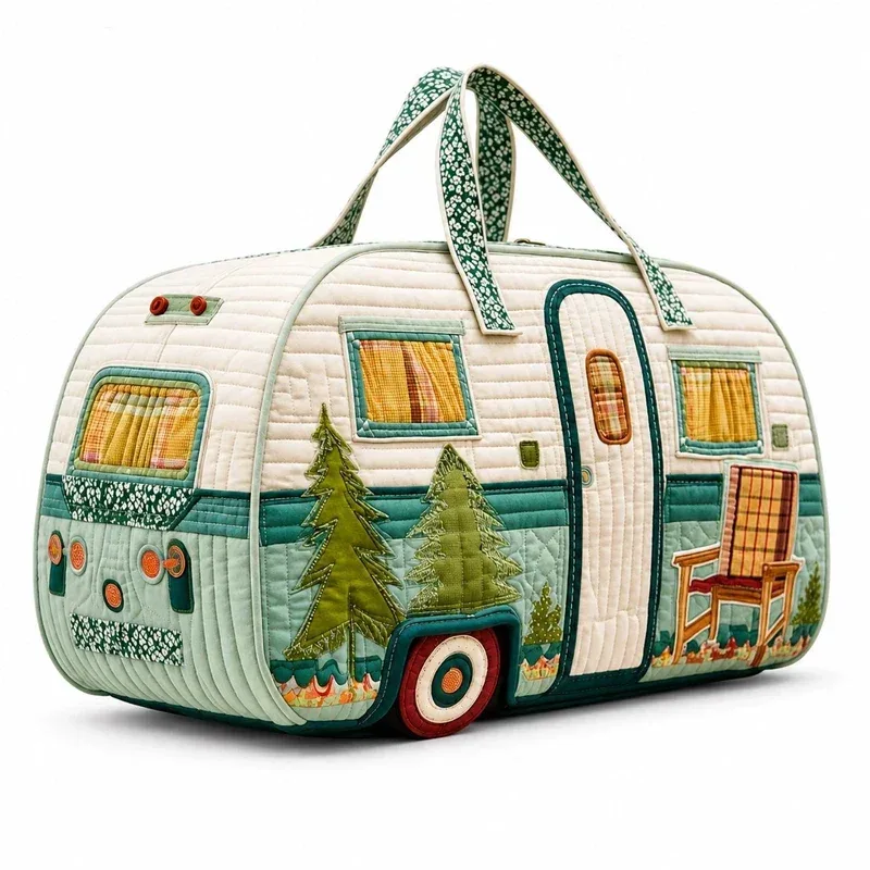 nouveau sac de voyage matelassé en forme de bus, 9 styles, grande capacité, matelassage 3d, sac de voyage, sac fourre-tout, sac à main pour courtes distances