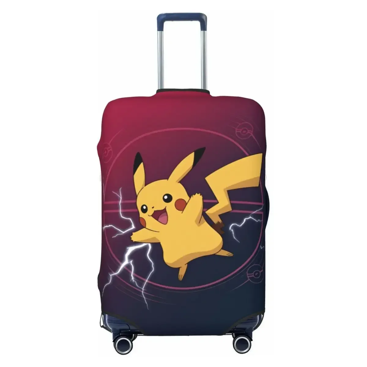 housse de valise imprimée p-pikachizer, en matériau extensible, 18-32 pouces, anti-poussière, lavable, anti-rayures, accessoire de voyage