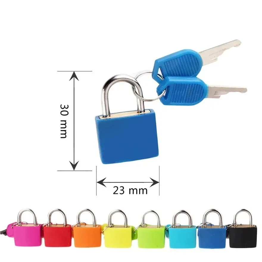 petites serrures colorées à noyau en cuivre avec clés, pour boîtes, sacs de voyage, sacs à dos, tiroirs | multicolore, serrures de valise, petit cadenas en métal