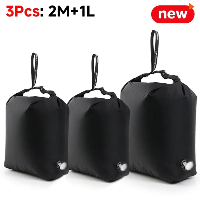 sac de compression sous vide pour glamping, pas de pompe nécessaire, organisateur d'équipement imperméable pour sac de couchage, doudoune, vanlife, économiseur d'espace