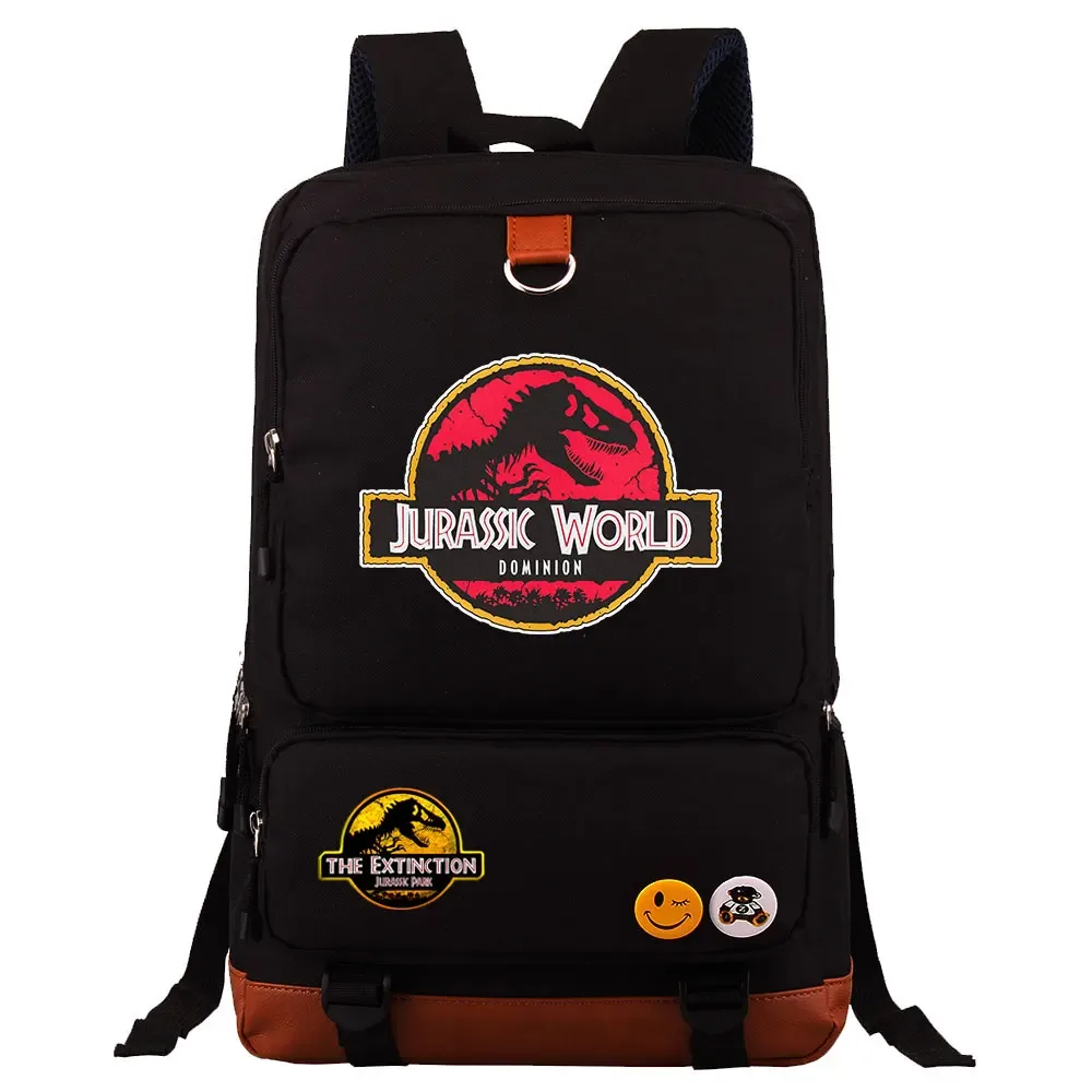 dinosaure jurassic park monde garçon fille enfants retour à l'école livre sacs, femmes adolescents mochila, hommes ordinateur portable étudiant sac à dos